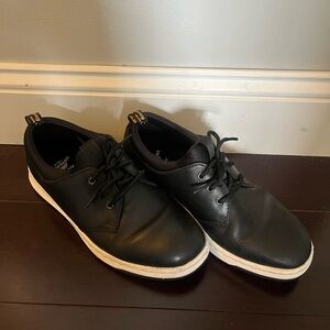 Dr. Martens Solaris Black Leather Sneakers Size W8 M7